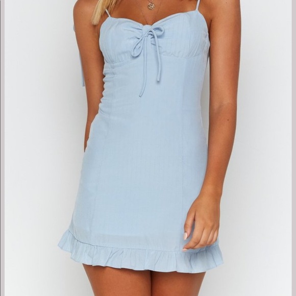 Beginning Boutique Elise Mini Dress Blue - Picture 3 of 11